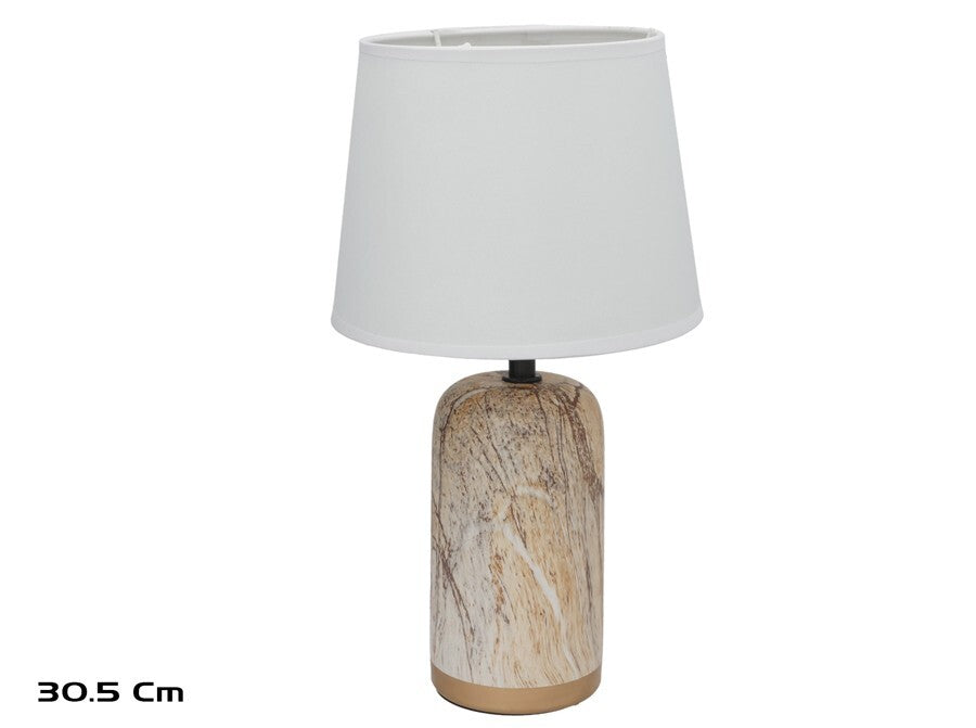 Keraminė stalinė lempa Paloma, 18.00 × 18.00 × 30.50 cm, DECORLIFE