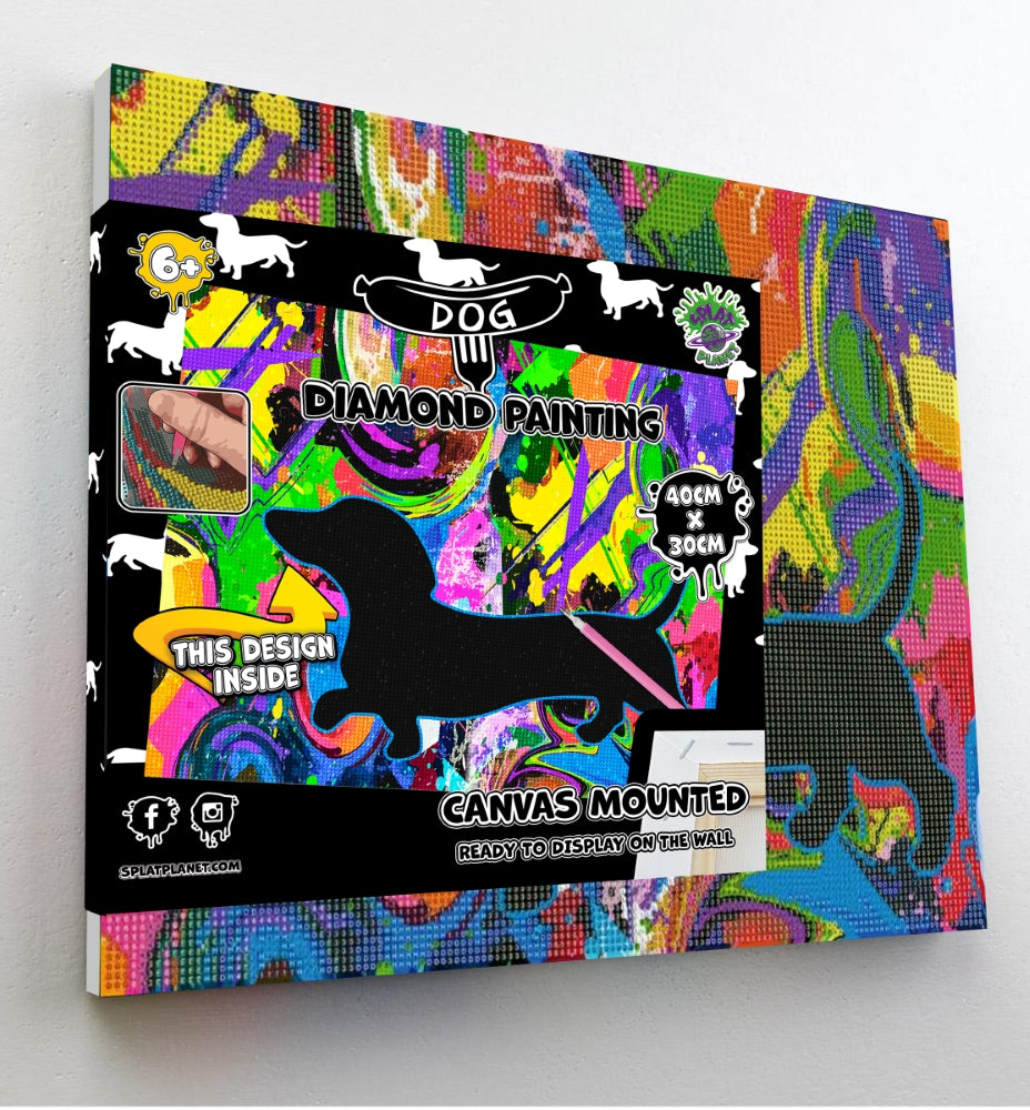 Splat Planet deimantinė dėlionė ŠUO TAKSAS 30x40 cm