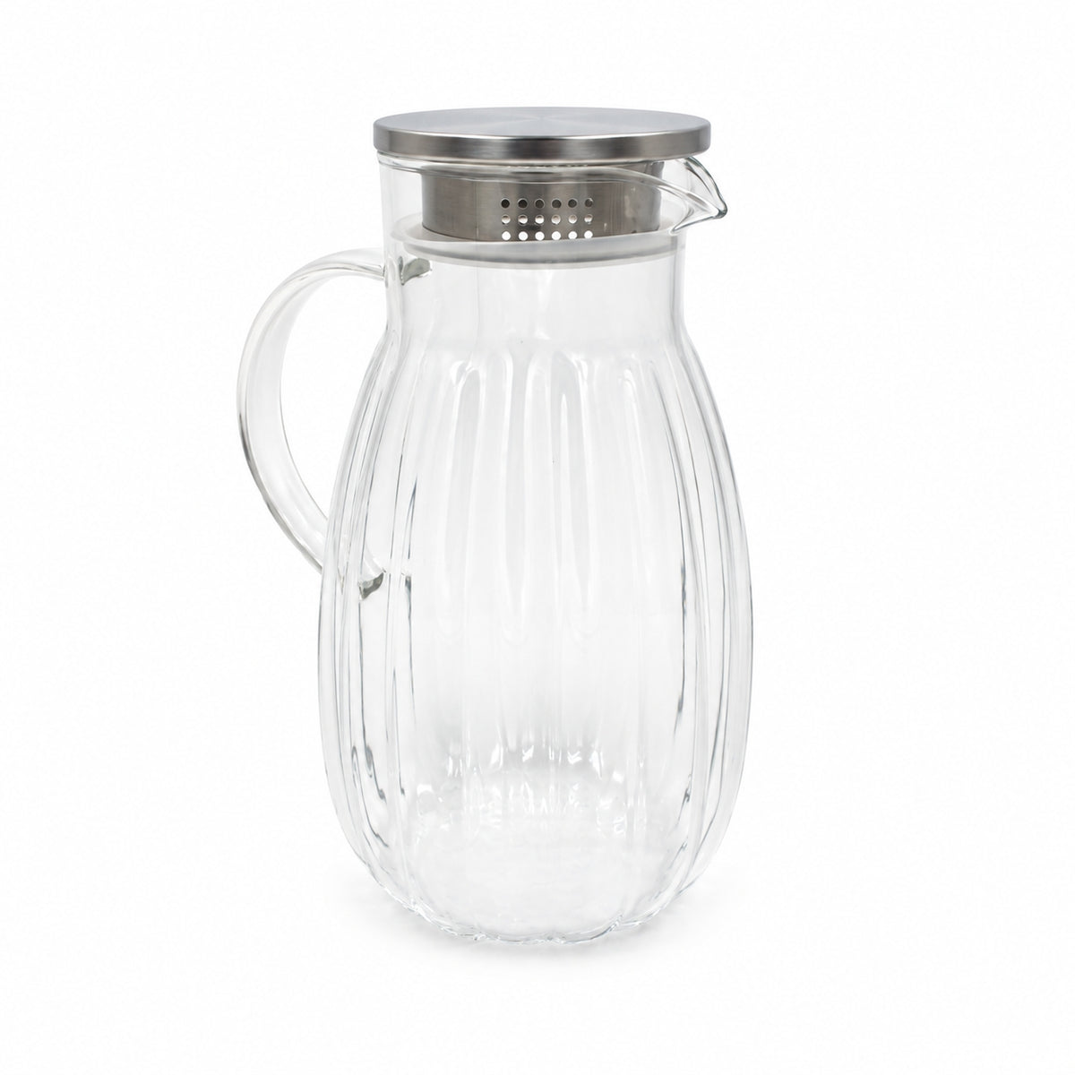 Stiklinis ąsotis su metaliniu dangteliu 1800 ml
