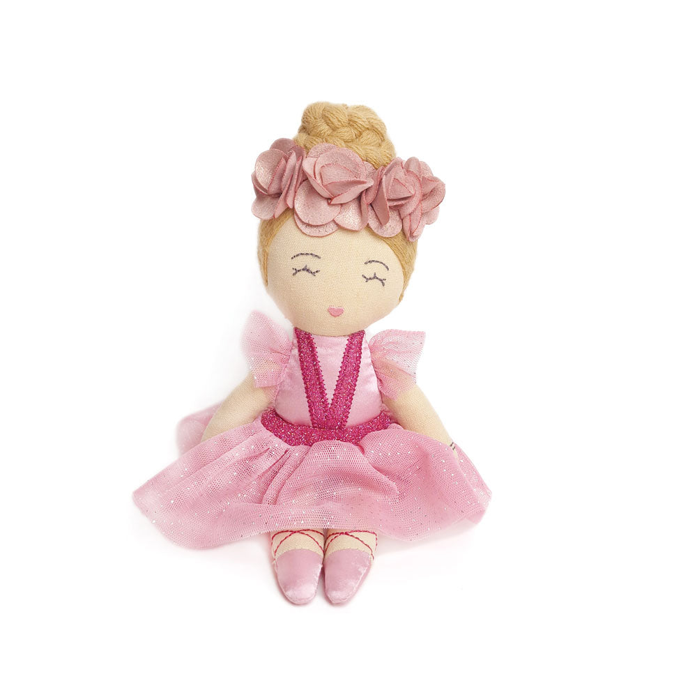 Svoora medžiaginė lėlė balerina, 20 cm