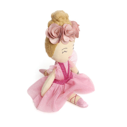 Svoora medžiaginė lėlė balerina, 20 cm