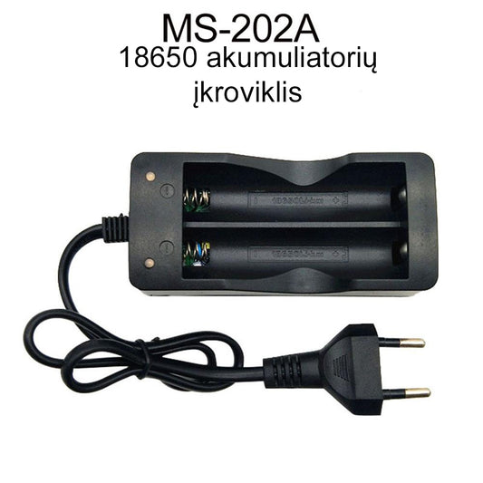 18650 baterijų pakrovėjas  įkroviklis