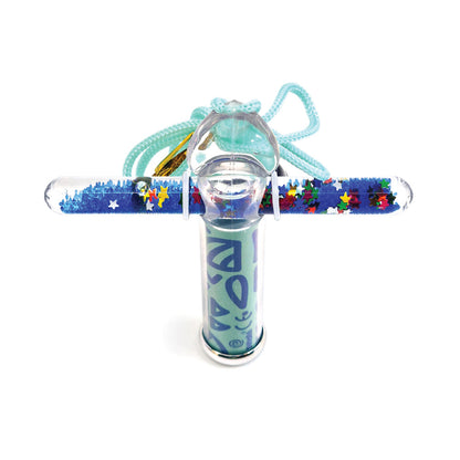 Svoora kaleidoskopas su tūbele, Mėlyni raštai, 10 cm