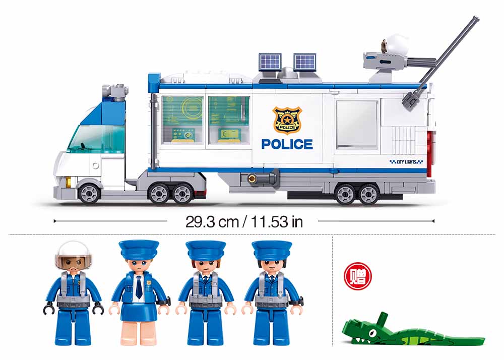 Sluban konstruktorius, specialus vadavimo policijos automoblis, 510 det.
