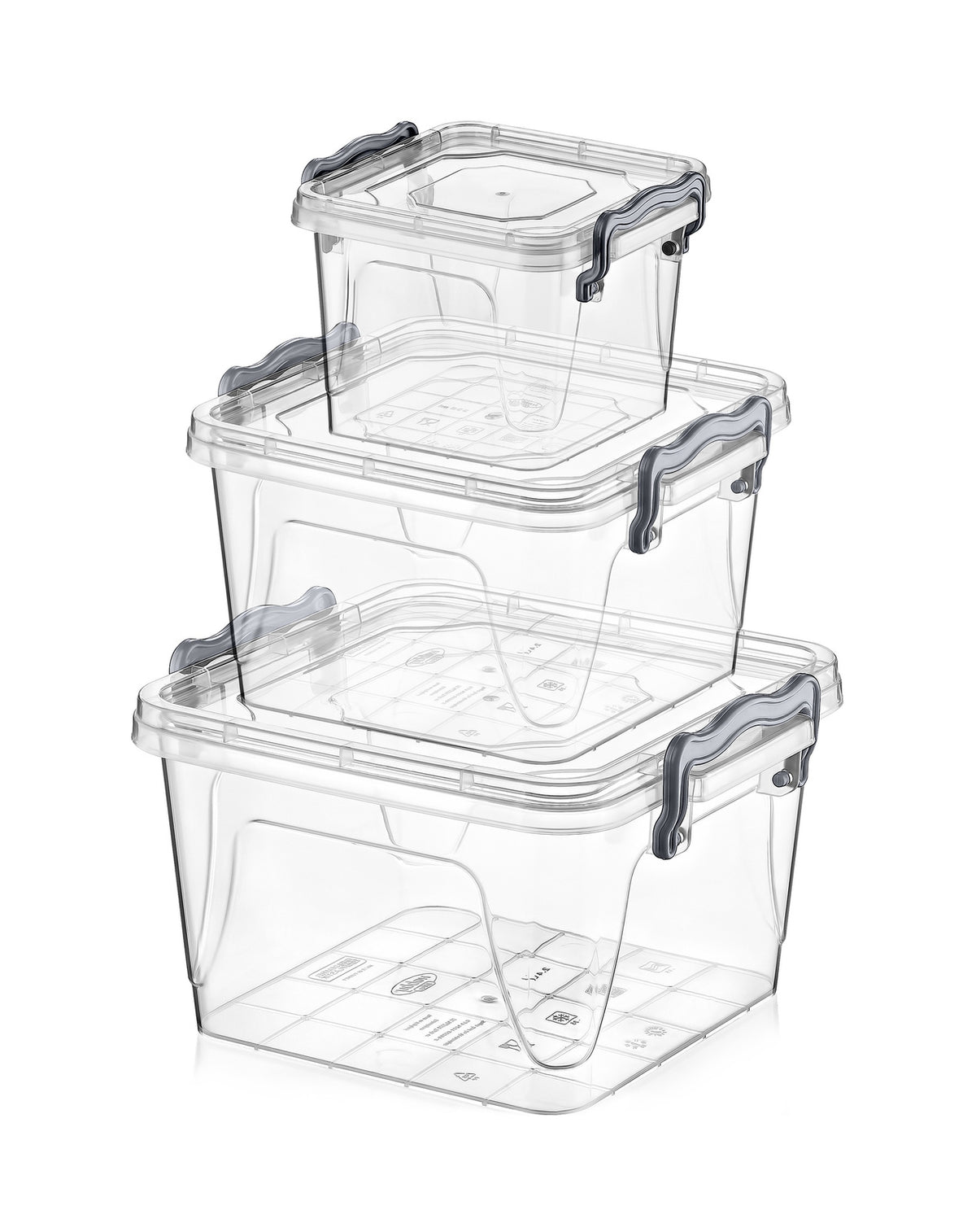 3 dalių kvadratinių dėžučių rinkinys Multi Box