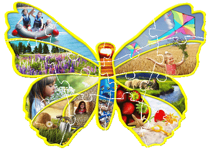 Lavinanti maxi dėlionė SEASONS (Anglų kalba), 3-6 metų vaikams