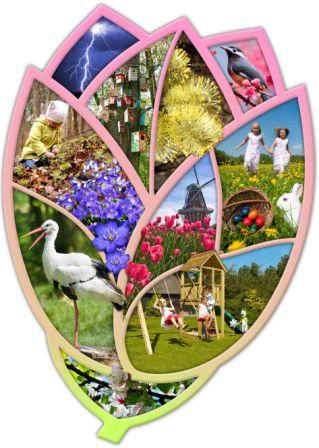 Lavinanti maxi dėlionė SEASONS (Anglų kalba), 3-6 metų vaikams
