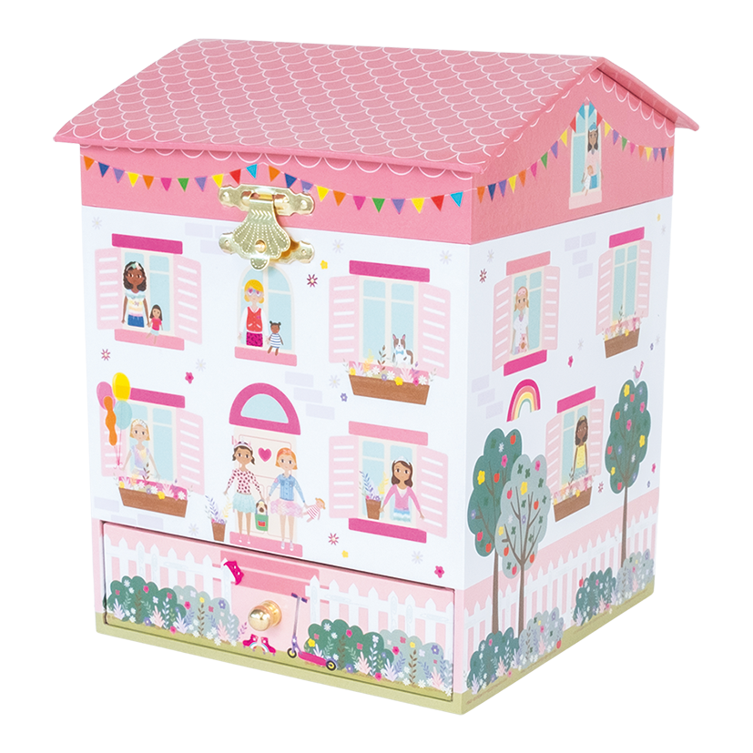 Muzikinė papuošalų dėžutė, Lėlių namelis