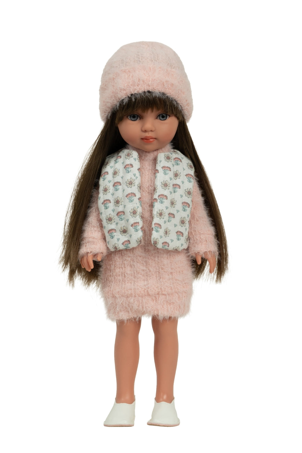 Arias lėlė mergaitė Carlota pūkuota suknele, 36 cm