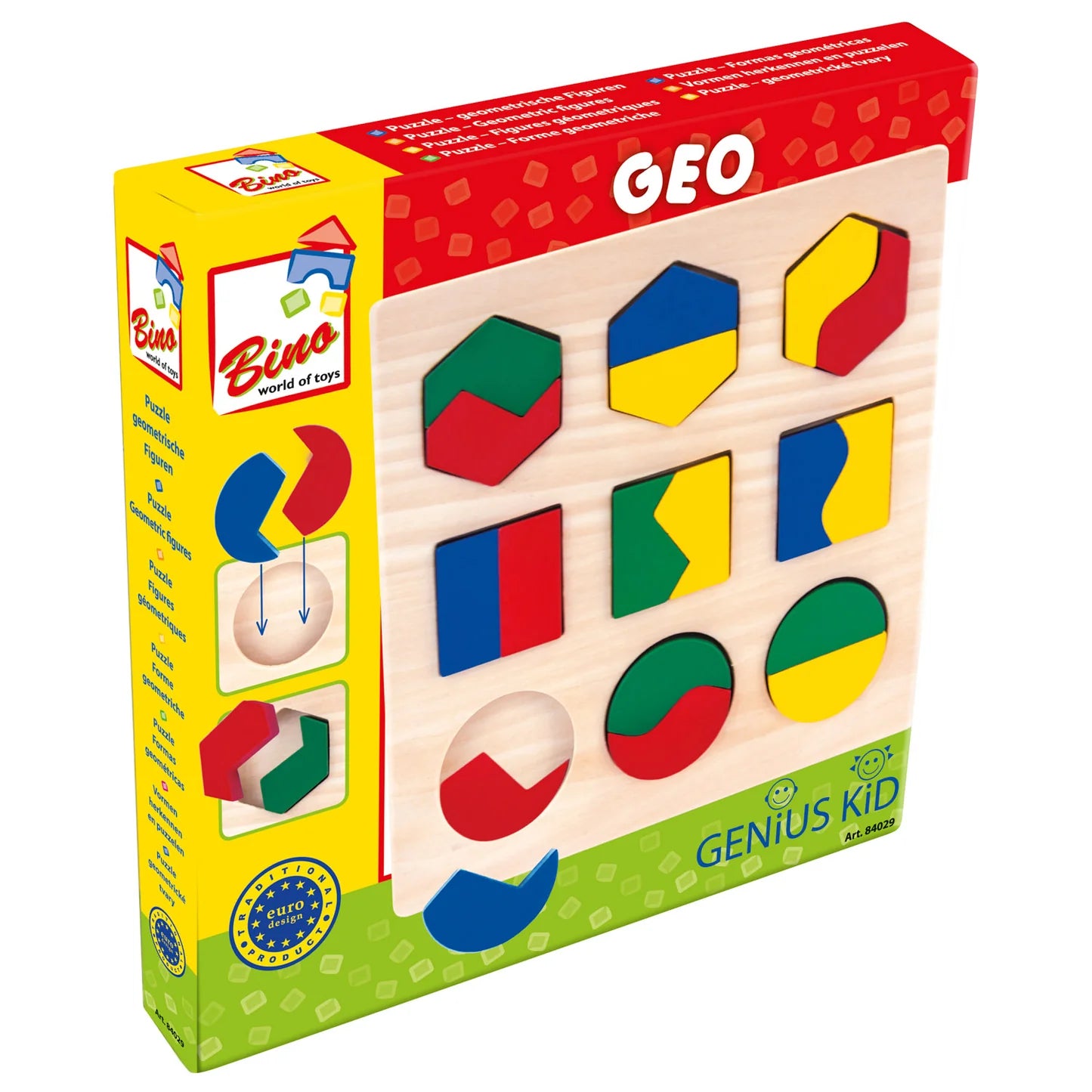 Medinė geometrinių formų dėlionė