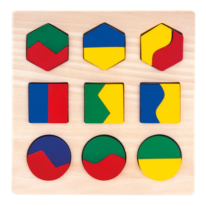 Medinė geometrinių formų dėlionė