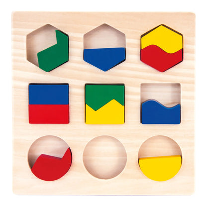Medinė geometrinių formų dėlionė