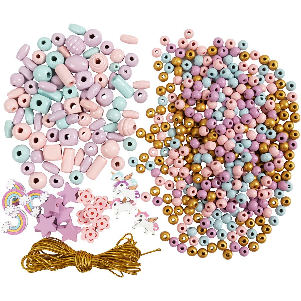Creativ papuošalų gaminimo rinkinys, pastelinių spalvų