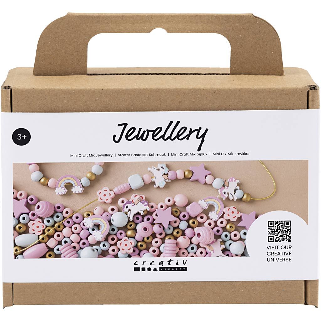 Creativ papuošalų gaminimo rinkinys, pastelinių spalvų