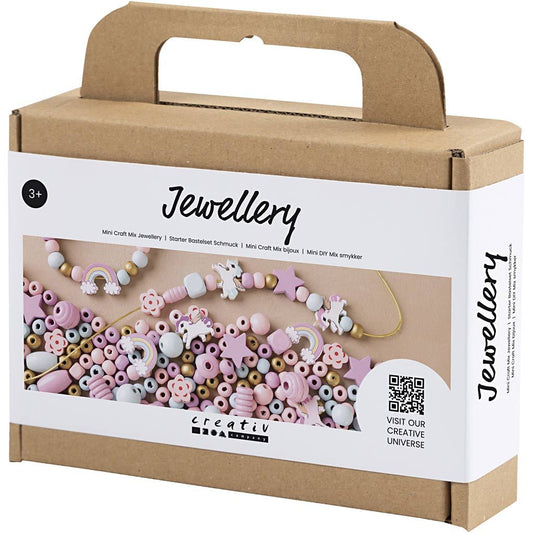 Creativ papuošalų gaminimo rinkinys, pastelinių spalvų