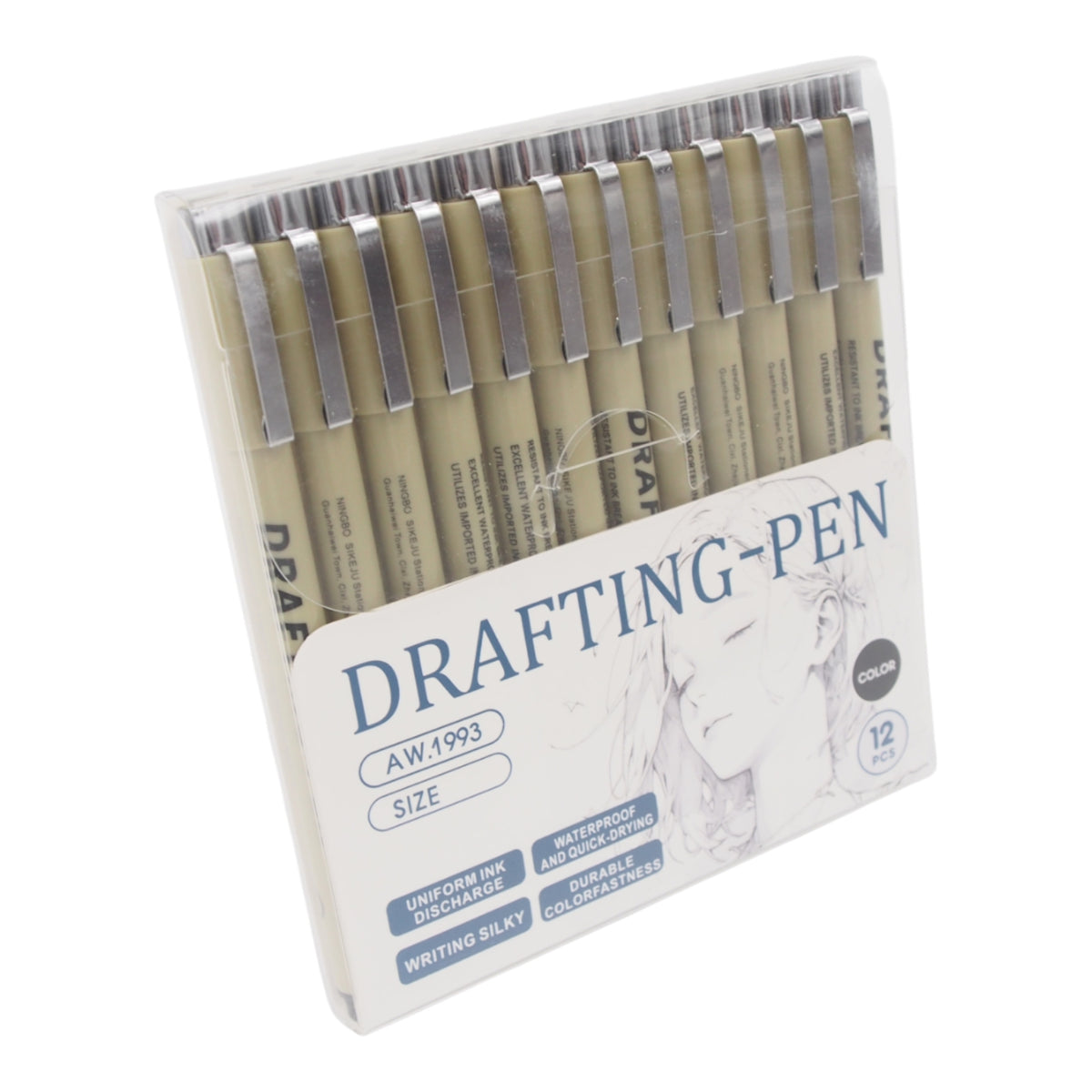 „Art Walker Drafting Pen“ techninių rašiklių rinkinys 12 vnt.