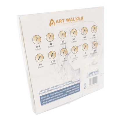 „Art Walker Drafting Pen“ techninių rašiklių rinkinys 12 vnt.