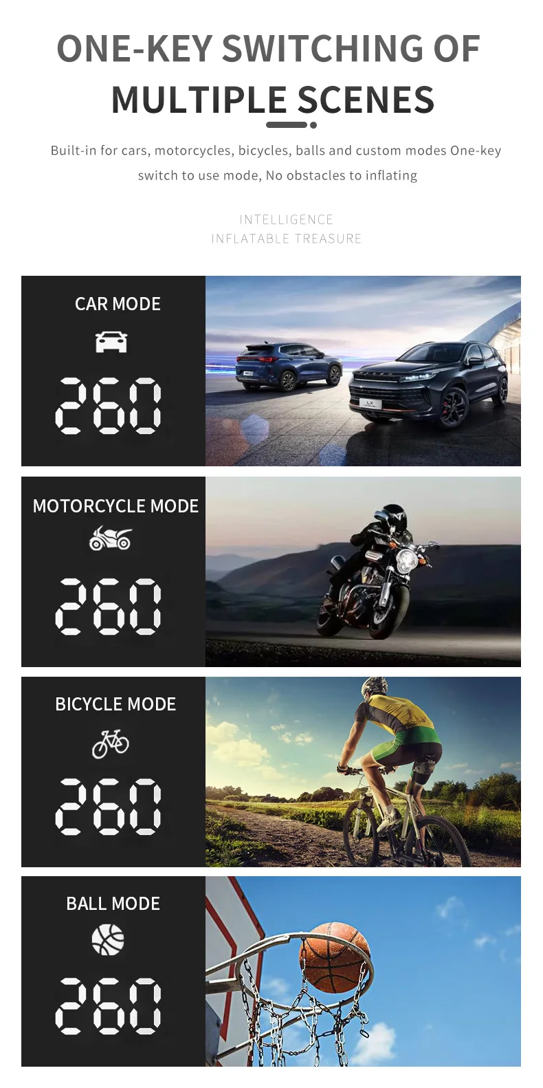 Automobilinė nešiojama mini pompa