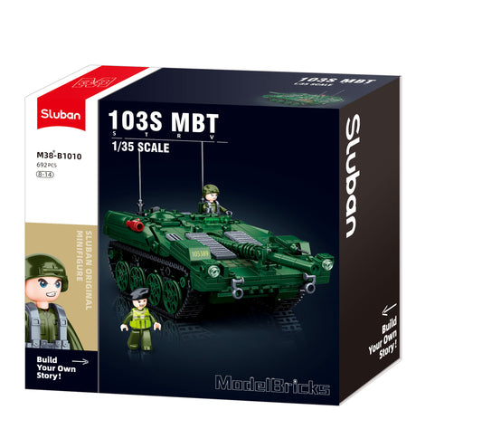 Sluban konstruktorius, Stridsvagn 103 kovinis tankas, 692 det.