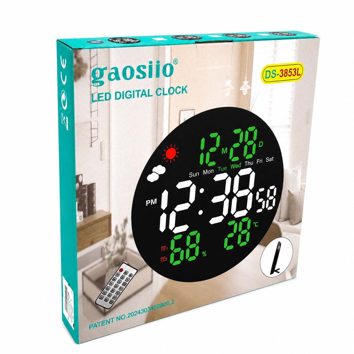Elektroninis laikrodis su data ir termometru TR2250H