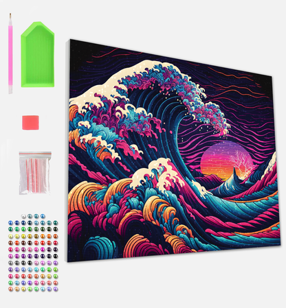 Splat Planet deimantinė dėlionė DIDŽIOJI BANGA 30x40 cm