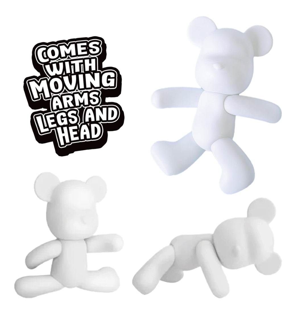 Splat Planet kūrybinis rinkinys Marble Bear, neonas