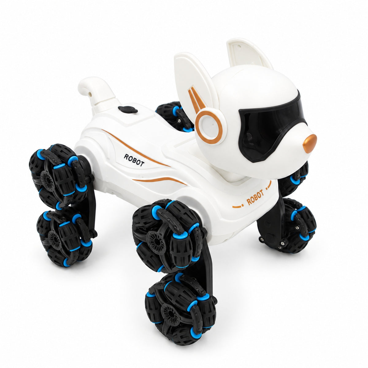 Interaktyvus nuotoliniu būdu valdomas robotas šuo TR2384C