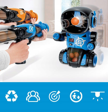 Interaktyvus šaudymo žaidimas „Robotų mūšis“