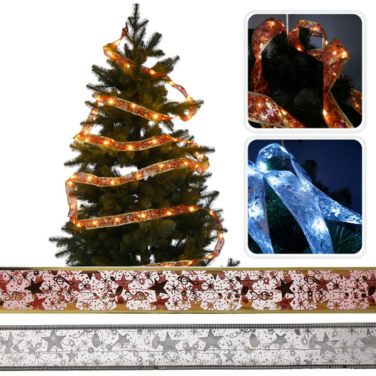 Kalėdinė LED juostelė, 5,2 m, 50 LED, šiltai balta