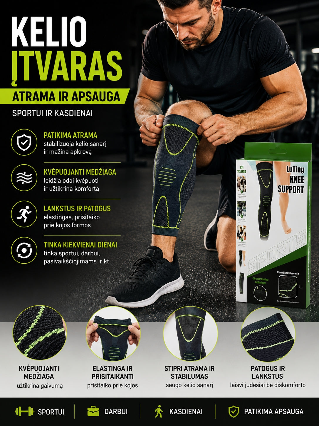 Kelio įtvaras (prailgintas)