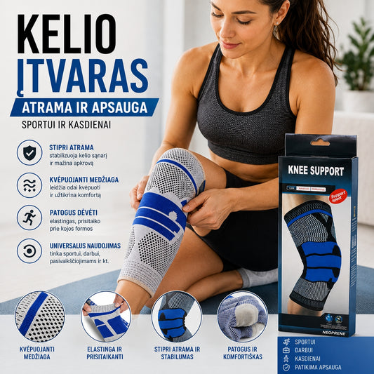Kelio įtvaras (sutvirtintas)
