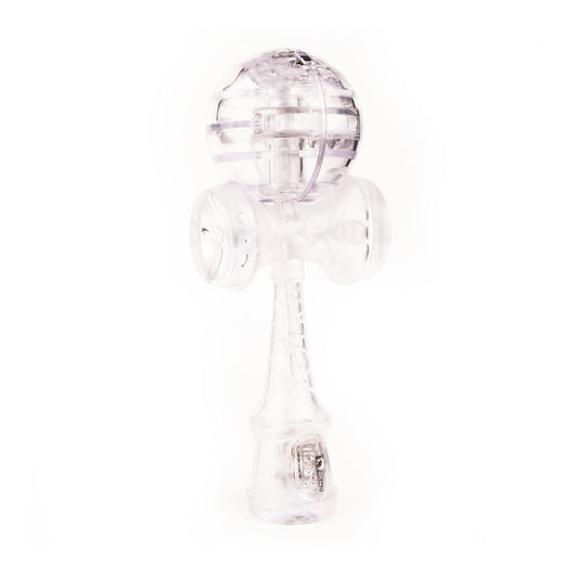 Kendama baltas, plastikinis su LED