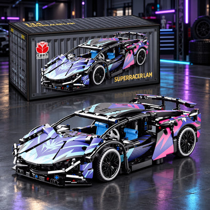 Konstruktorius sportinis automobilis konteinerio dėžutėje TR2387A