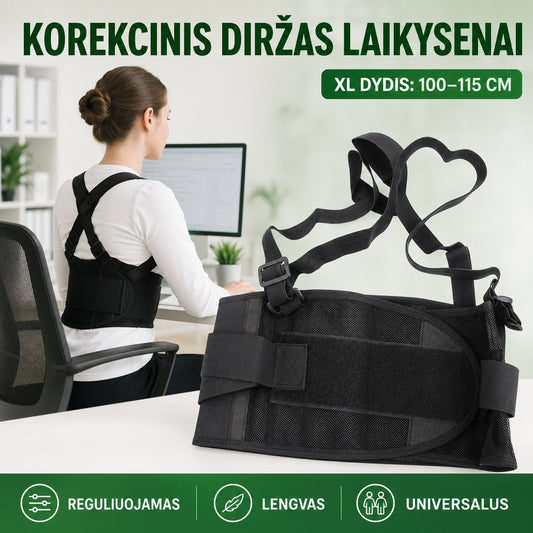 Korekcinis diržas nugaros laikysenai