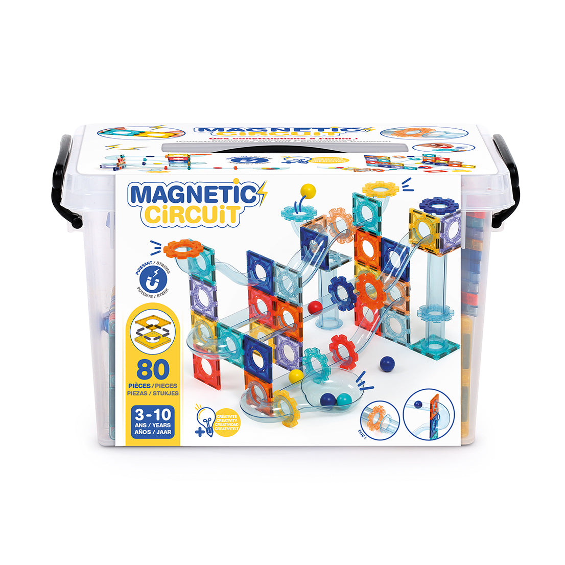 LUDI magnetinis konstruktorius Trasų sistema su kamuoliukais
