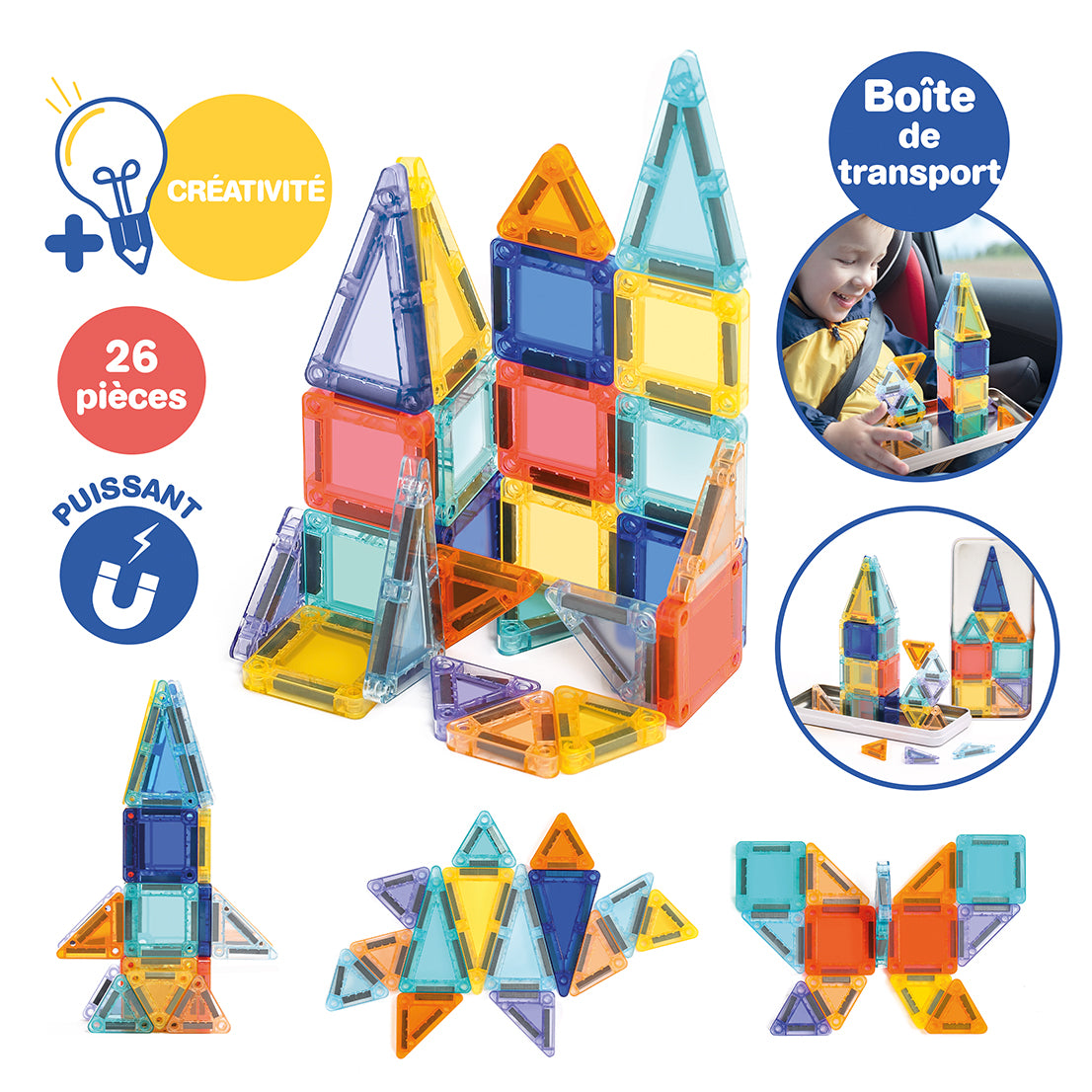 LUDI magnetinis konstruktorius Mini, kelioninis formatas