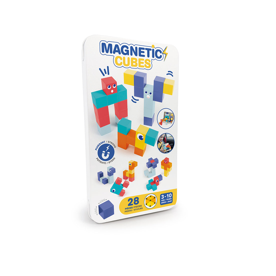 LUDI magnetinis konstruktorius Kubeliai kelioninis formatas