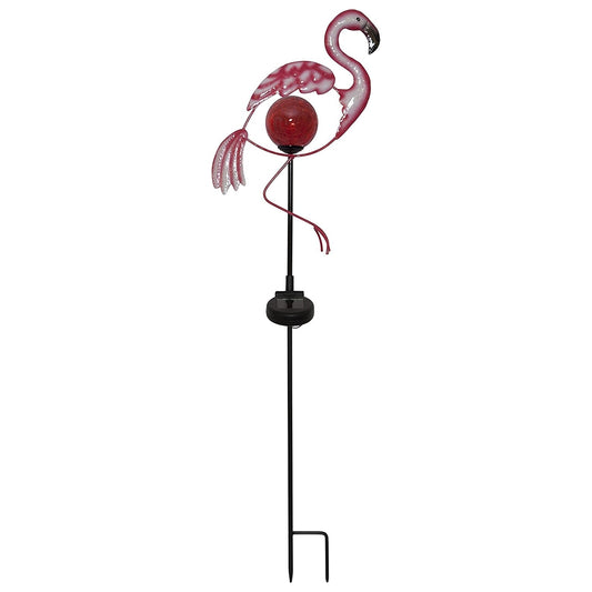 lauko LED lempa „Flamingo“ su saulės baterija (80 cm)