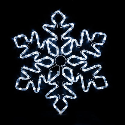 LED Kalėdinė šviečianti snaigė – 55 cm, šaltai balta šviesa