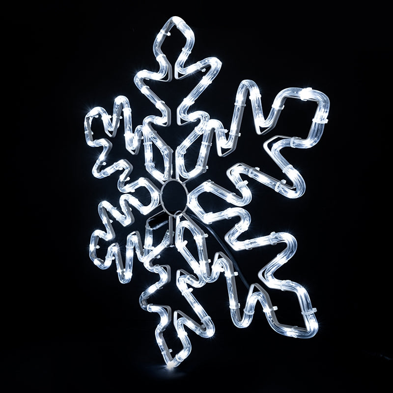 LED Kalėdinė šviečianti snaigė – 55 cm, šaltai balta šviesa