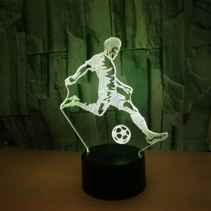 LED naktinė lempa futbolininko formos