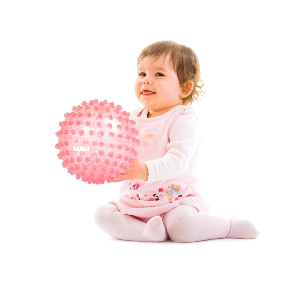 LUDI mankštos kamuolys, rožinis, 20 cm