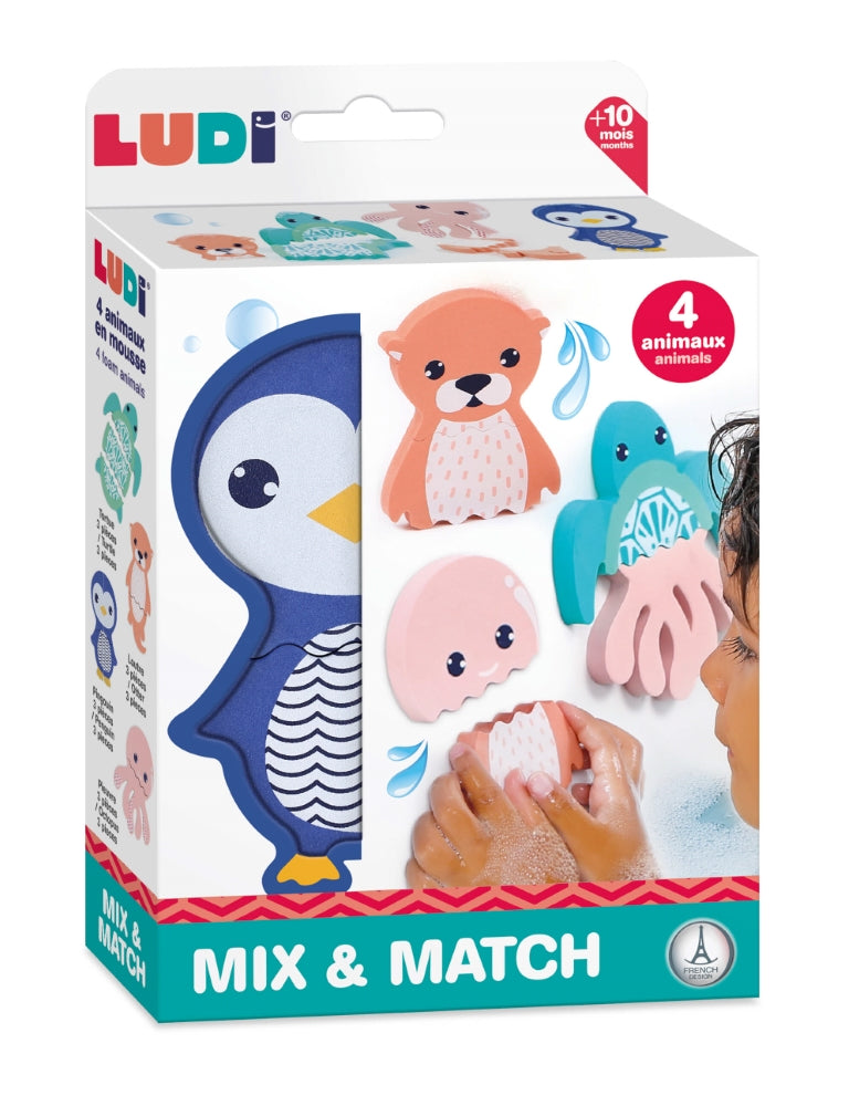 LUDI maudymosi žaislas, sudėk ir prilipink