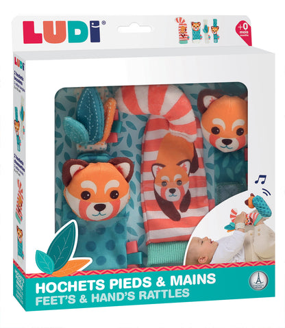 LUDI pėdų ir rankų barškučių rinkinys