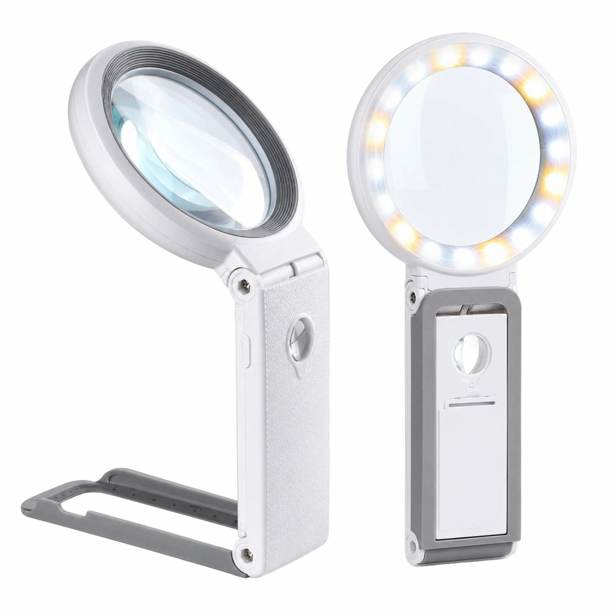 Lupa su LED apšvietimu ir stovu