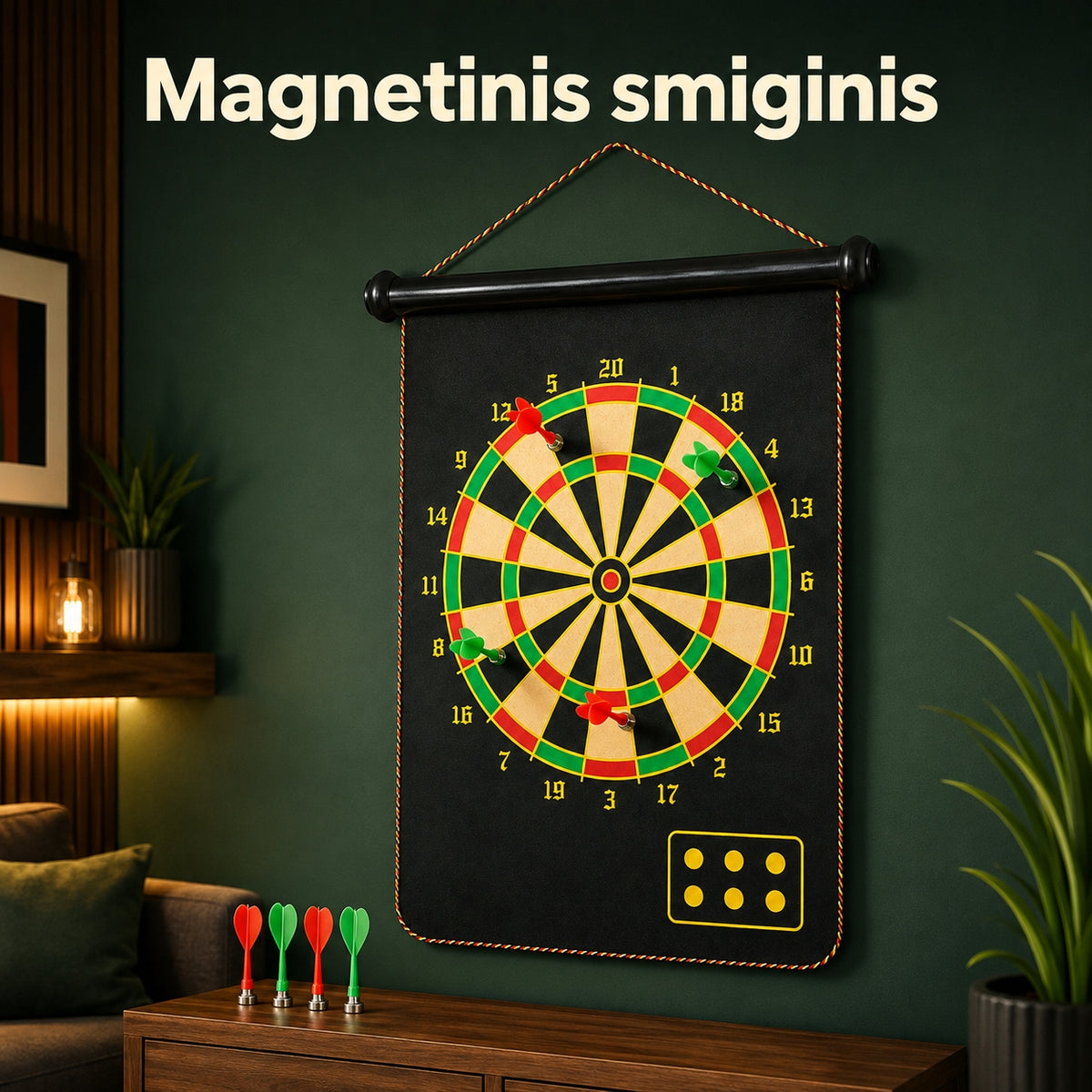 Magnetinis smiginio taikinys su strėlytėmis TR2352A