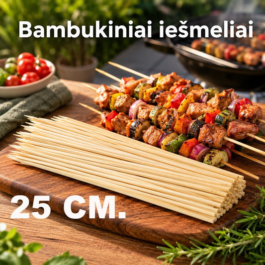 Mediniai iešmeliai 25 cm, 200 vnt.
