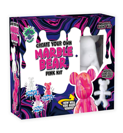 Splat Planet kūrybinis rinkinys Marble Bear, rožinis