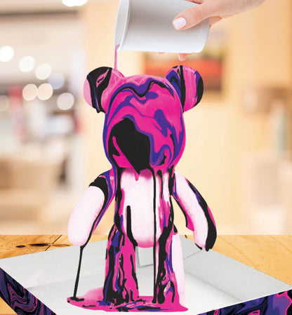 Splat Planet kūrybinis rinkinys Marble Bear, rožinis