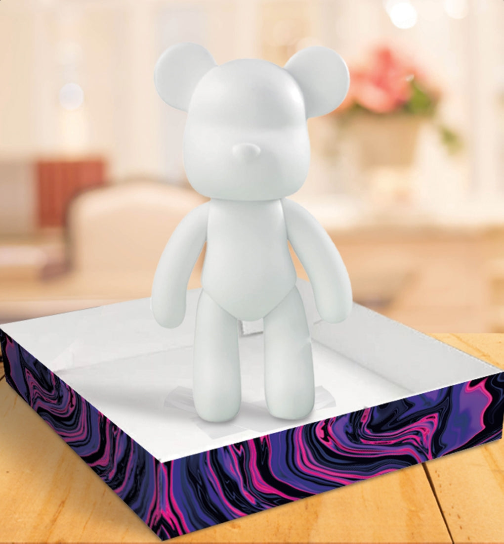 Splat Planet kūrybinis rinkinys Marble Bear, rožinis